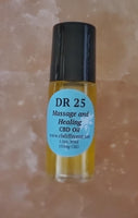 DR 25 Massage Oil (1 bottle) With Peppermint and Wild Orange 500mg CBD Full Spectrum